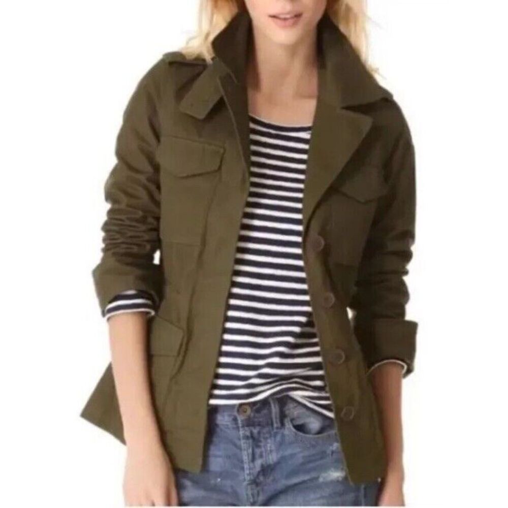 Madewell Olive All Weather Outbound Military‎ Utility Jacket 02843 Sz XS